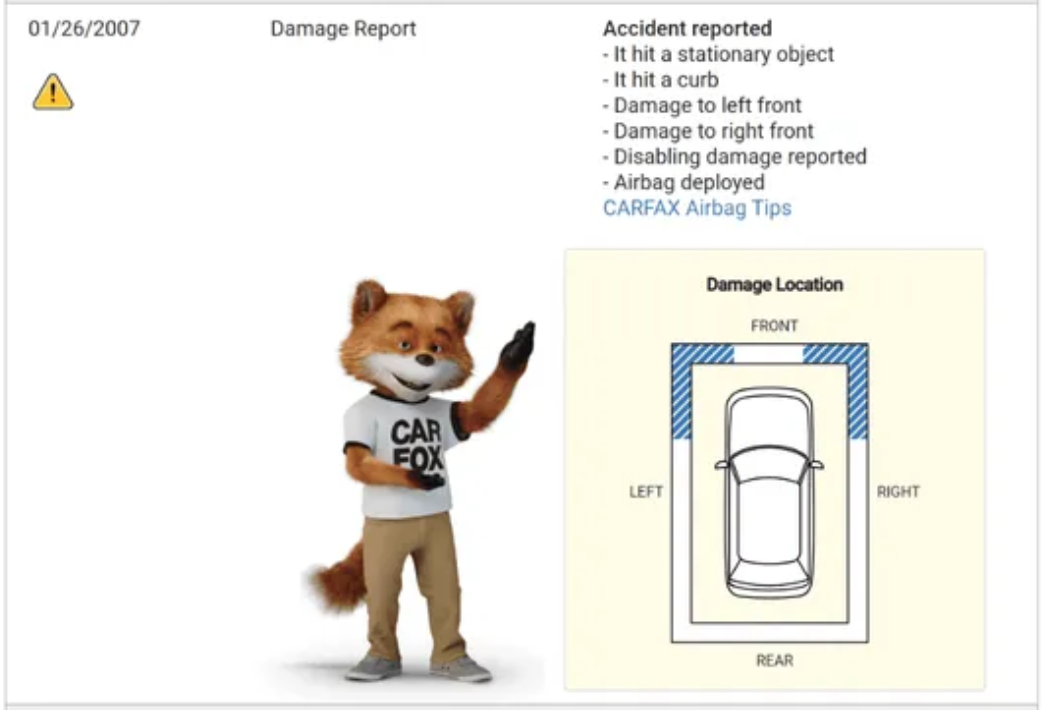 Размещения на carfax-history.online - проверка по VIN